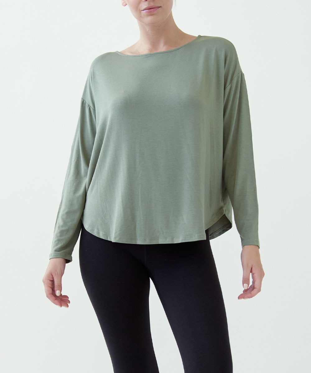 Bamboo Dolman long sleeve top